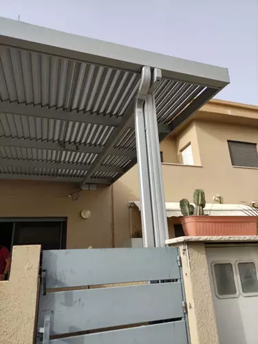 בנייה והתקנת פרגולת אלומיניום 8